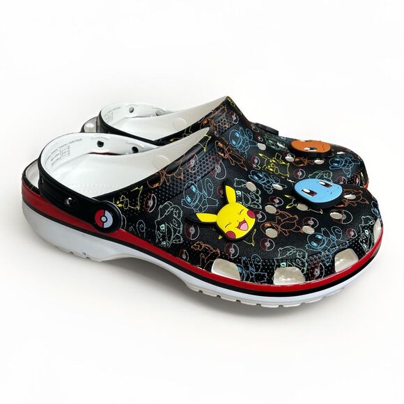 Crocs Classic Clog Pokemon Black Pikachu 211343-90H Men\'s 10 Women\'s 12 New main image 6